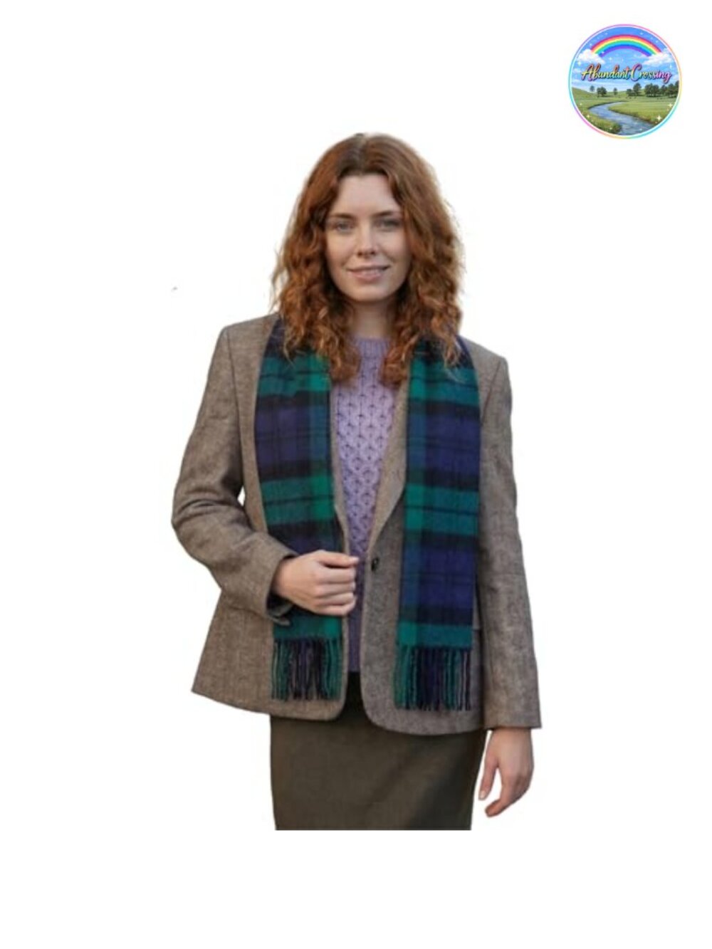 100% Irish Lambswool Scarf - Celtic Tartan Winter Neck Warmer
